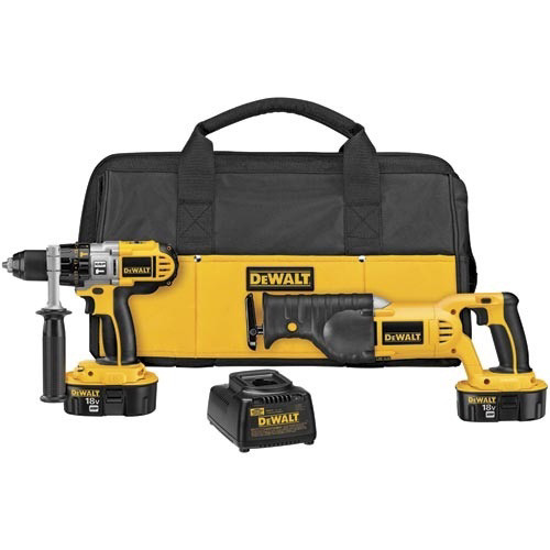 Combo Kits | Factory Reconditioned Dewalt DCK251XR 18V XRP Cordless 1/2 in. Hammer Drill and Reciprocating Saw Combo Kit image number 0