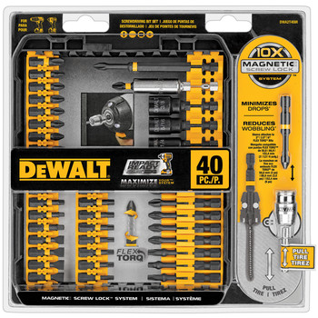 POWER TOOLS | Dewalt 40-Piece Impact Ready Screwdriving Bit Set - DWA2T40IR