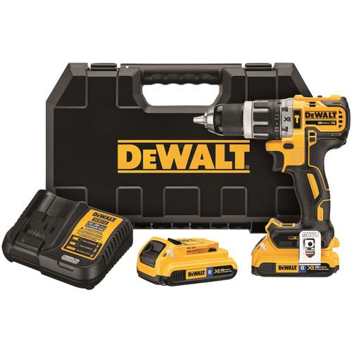 Hammer Drills | Dewalt DCD796D2BT 20V MAX XR Lithium-Ion Brushless Compact 2-Speed 1/2 in. Cordless Hammer Drill Kit with (2) 2 Ah Bluetooth Batteries image number 0