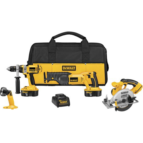 Combo Kits | Factory Reconditioned Dewalt DCK440XR 18V XRP Cordless 4-Tool Combo Kit image number 0