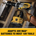 Battery and Charger Starter Kits | Dewalt DCA2203C 20V MAX Lithium-Ion Battery/Charger/Adapter Kit for 18V Cordless Tools with 2 Batteries (2 Ah) image number 3