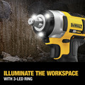 Impact Wrenches | Dewalt DCF880HM2 20V MAX XR Brushed Lithium-Ion 1/2 in. Cordless Impact Wrench with Hog Ring Anvil Kit with (2) 4 Ah Batteries image number 5