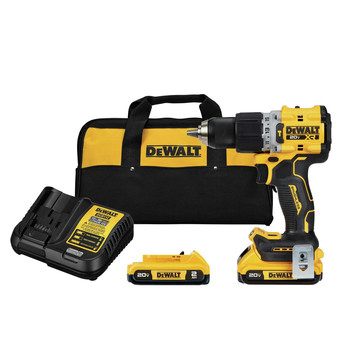 HAMMER DRILLS | Dewalt 20V MAX XR Brushless Lithium-Ion 1/2 in. Cordless Hammer Drill Driver Kit with 2 Batteries (2 Ah) - DCD805D2
