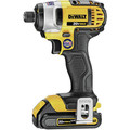 Impact Drivers | Dewalt DCF885C2 20V MAX Brushed Lithium-Ion 1/4 in. Cordless Impact Driver Kit with (2) 1.5 Ah Batteries image number 1