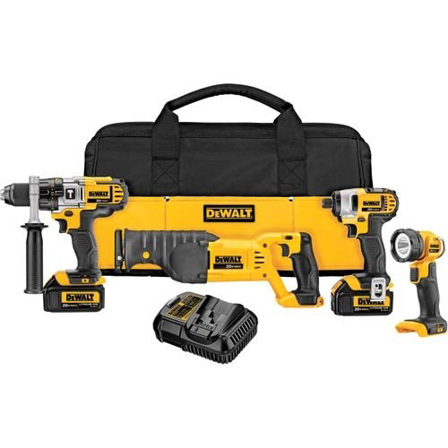 Combo Kits | Factory Reconditioned Dewalt DCK492L2R 20V MAX Cordless Lithium-Ion 4-Tool Premium Combo Kit image number 0