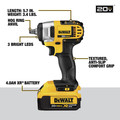 Impact Wrenches | Dewalt DCF883M2 20V MAX XR Brushed Lithium-Ion 3/8 in. Cordless Impact Wrench with Hog Ring Anvil with (2) 4 Ah Batteries image number 3