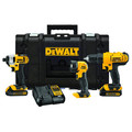 Combo Kits | Dewalt DCKTS340C2 20V MAX 1.3 Ah Cordless Lithium-Ion 3-Tool Combo Kit with ToughSystem Case image number 0