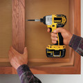 Impact Drivers | Factory Reconditioned Dewalt DCF826KLR 18V Lithium-lon Compact 1/4 in. Impact Driver Kit image number 3