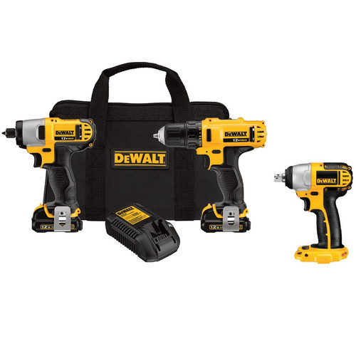 Impact Wrenches | Dewalt DCK211S2IM 12V MAX Cordless Lithium-Ion Drill and Impact Driver Combo Kit with 12V MAX 3/8 in. Impact Wrench image number 0