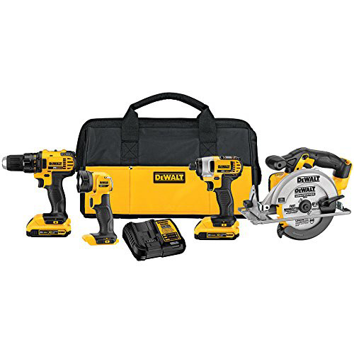 Combo Kits | Factory Reconditioned Dewalt DCK421D2R 20V MAX Cordless Lithium-Ion 4-Tool Combo Kit image number 0