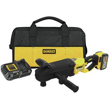 RIGHT ANGLE DRILLS | Dewalt 60V MAX Brushless Quick-Change Stud and Joist Drill with E-Clutch System Kit (3 Ah) - DCD471X1