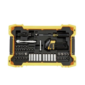HAND TOOLS | Dewalt 131-Piece 1/4 in. and 3/8 in. Mechanic Tool Set with Tough System 2.0 Tray and Lid - DWMT45402