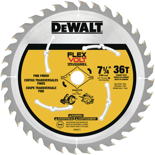 Circular Saw Blades | Dewalt DWAFV3736 7-1/4 in. 36T Circular Saw Blade image number 0