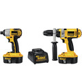 Combo Kits | Factory Reconditioned Dewalt DCK245XR 18V XRP Cordless Hammerdrill / Impact Driver Combo Kit image number 1