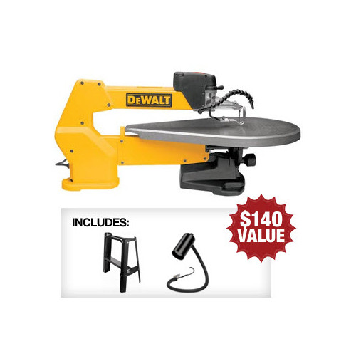 Scroll Saws | Dewalt DW788-BNDL 20 in. Variable Speed Scroll Saw with FREE Stand and Light image number 0