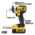 Impact Wrenches | Dewalt DCF880M2 20V MAX XR Cordless Lithium-Ion 1/2 in. Impact Wrench Kit with Detent Pin image number 2