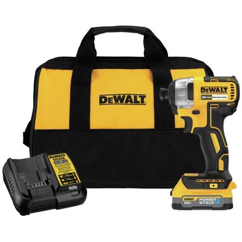 DRILLS | Dewalt 20V MAX Brushless Lithium-Ion 1/4 in. Cordless Impact Driver Kit with POWERSTACK Compact Battery (1.7 Ah) - DCF787E1