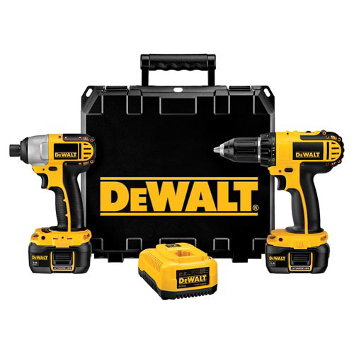 Combo Kits | Factory Reconditioned Dewalt DCK265LR 18V Cordless Lithium-Ion 1/2 in. Compact Drill Driver and Impact Driver Combo Kit image number 0