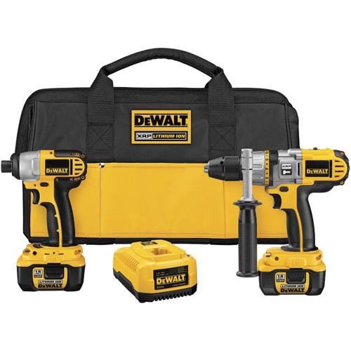 Combo Kits | Factory Reconditioned Dewalt DCK275LR 18V XRP Lithium-Ion 1/2 in. Hammer Drill and Impact Driver Combo Kit image number 0