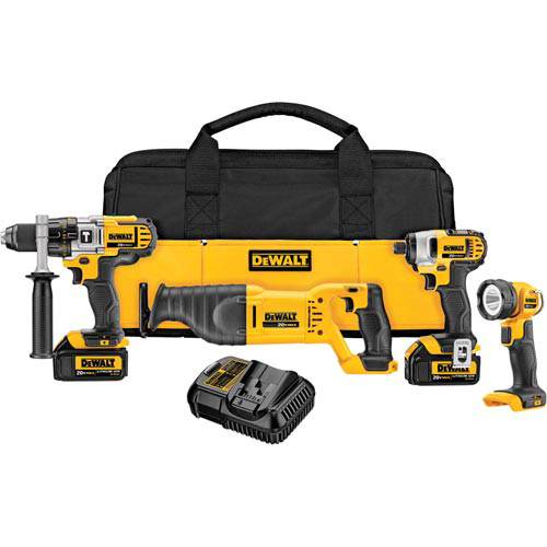 Combo Kits | Factory Reconditioned Dewalt DCK490L2R 20V MAX Lithium-Ion 4-Tool Combo Kit image number 0