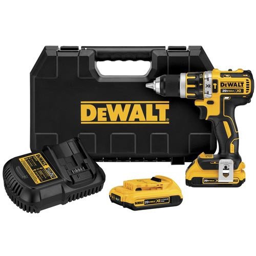 Hammer Drills | Factory Reconditioned Dewalt DCD795D2R 20V MAX XR Lithium-Ion Brushless Compact 1/2 in. Cordless Hammer Drill Kit (2 Ah) image number 0