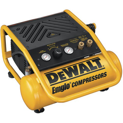 Portable Air Compressors | Factory Reconditioned Dewalt D55141R 0.6 HP 2 Gallon Oil-Free Hand Carry Air Compressor image number 0