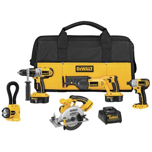 Combo Kits | Factory Reconditioned Dewalt DCK555XR 18V XRP Cordless 5-Tool Combo Kit image number 0