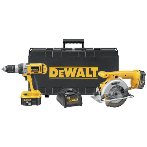 Combo Kits | Factory Reconditioned Dewalt DC983SAR 14.4V XRP Cordless 2-Tool Combo Kit image number 0