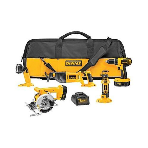 Combo Kits | Factory Reconditioned Dewalt DC5CKITAR 18V Cordless Lithium-Ion 5-Tool Combo Kit image number 0