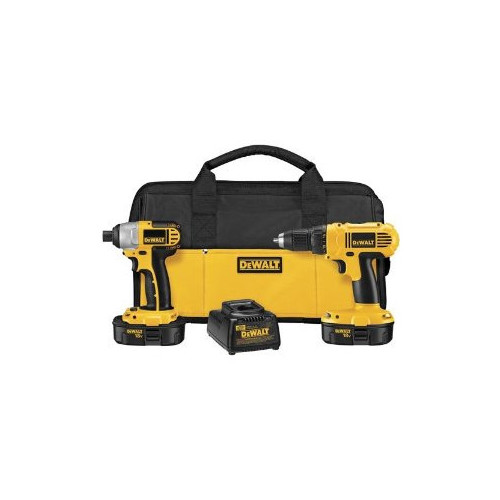 Combo Kits | Dewalt DCK235C 18V Cordless 1/2 in. Compact Drill Driver and Impact Driver Combo Kit image number 0