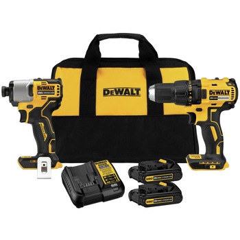 COMBO KITS | Dewalt 20V MAX Brushless Lithium-Ion 1/2 in. Cordless Drill Driver and 1/4 in. Impact Driver Combo Kit with 2 Batteries - DCK275C2