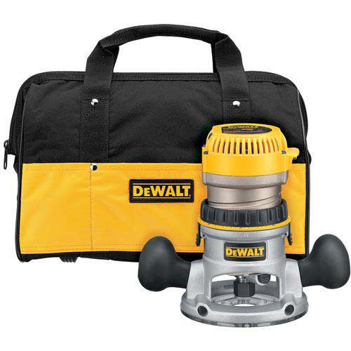 Fixed Base Routers | Dewalt DW618K 2-1/4 HP EVS Fixed Base Router Kit image number 0