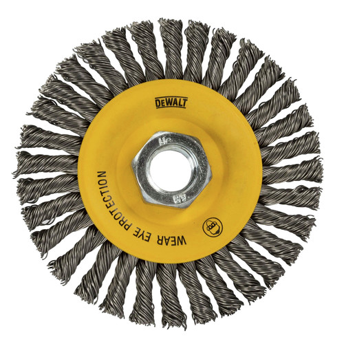 Grinding, Sanding, Polishing Accessories | Dewalt DW49204B 4 in. x 0.020 in. Stainless Stringer Wire Wheel image number 0
