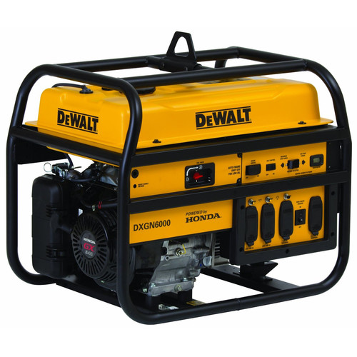 Portable Generators | Dewalt DXGN6000 6,000 Watt Commercial Generator with Honda Engine image number 0