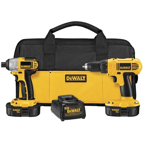 Combo Kits | Factory Reconditioned Dewalt DCK235CR 18V Cordless 1/2 in. Compact Drill Driver and Impact Driver Combo Kit image number 0