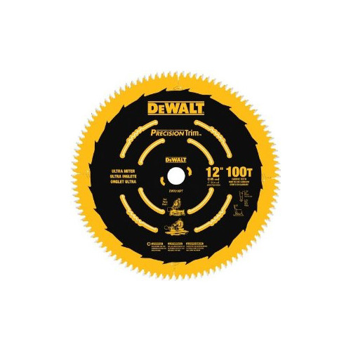 Blades | Dewalt DW72100PT 12 in. 100 Tooth Precision Trim Ultra-Smooth Crosscutting Saw Blade image number 0