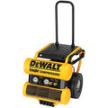 Portable Air Compressors | Factory Reconditioned Dewalt D55154R 1.1 HP 4 Gallon Oil-Lube Wheeled Dolly Twin Stack Air Compressor with Control Panel image number 1