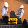 Portable Air Compressors | Factory Reconditioned Dewalt D55154R 1.1 HP 4 Gallon Oil-Lube Wheeled Dolly Twin Stack Air Compressor with Control Panel image number 3