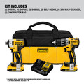 Combo Kits | Dewalt DCK283D2 2-Tool Combo Kit - 20V MAX XR Brushless Cordless Compact Drill Driver & Impact Driver Kit with 2 Batteries (2 Ah) image number 1