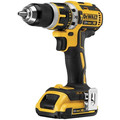 Hammer Drills | Factory Reconditioned Dewalt DCD795D2R 20V MAX XR Lithium-Ion Brushless Compact 1/2 in. Cordless Hammer Drill Kit (2 Ah) image number 1