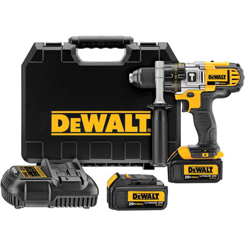 Hammer Drills | Factory Reconditioned Dewalt DCD985L2R 20V MAX Cordless Lithium-Ion 1/2 in. Premium 3-Speed Hammer Drill Kit with 3.0 Ah Batteries image number 0