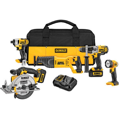 Combo Kits | Factory Reconditioned Dewalt DCK530DM2R 20V MAX Lithium-Ion 5-Tool Combo Kit image number 0