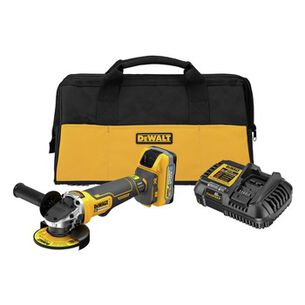 GRINDERS | Dewalt 20V MAX XR Brushless Lithium-Ion 4-1/2 in. Cordless Paddle Switch Small Angle Grinder Kit (5 Ah) - DCG413H1