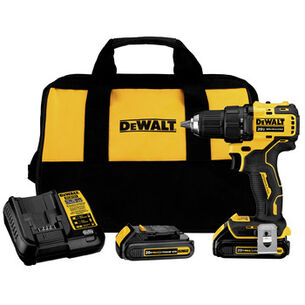 DRILLS | Factory Reconditioned Dewalt ATOMIC 20V MAX Brushless Compact Lithium-Ion 1/2 in. Cordless Drill Driver Kit (1.5 Ah) - DCD708C2R