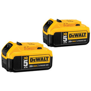 BATTERIES | Dewalt 20V MAX XR 5Ah Battery (2-Pack) - DCB205-2