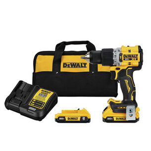 DRILLS | Dewalt 20V MAX XR Brushless Lithium-Ion 1/2 in. Cordless Hammer Drill Driver Kit with 2 Batteries (2 Ah) - DCD805D2