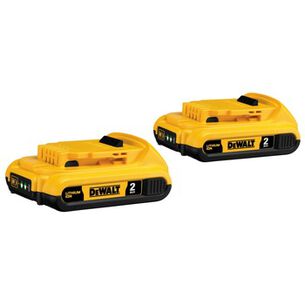 BATTERIES AND CHARGERS | Dewalt DCB203-2 20V MAX 2Ah Compact Battery (2-Pack)