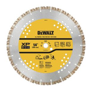 CIRCULAR SAW BLADES | Dewalt DW4741T 14 in. XP All-Purpose Segmented Diamond Blade