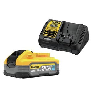 POWER TOOL ACCESSORIES | Dewalt DCBP520C POWERSTACK 20V MAX 5 Ah Lithium-Ion Battery and Charger Kit
