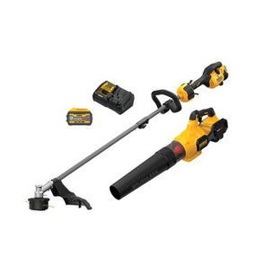 DEAL ZONE | Dewalt 60V MAX FLEXVOLT Brushless Lithium-Ion 17 in. Cordless Attachment Capable String Trimmer and Blower Combo Kit (9 Ah) - DCKO266X1